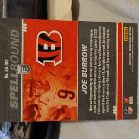 Joe burrow SPELLBOUND R 2022 panini donruss SB-JB3 - Picture 2 of 2
